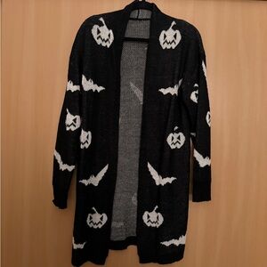 SHEIN Black and White Pumpkin Cardigan